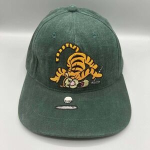 Vintage Tigger Golf Hat Men Green The Disney Store Strap Back Cap Cotton
